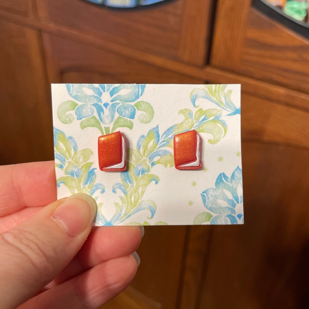 Book Earrings